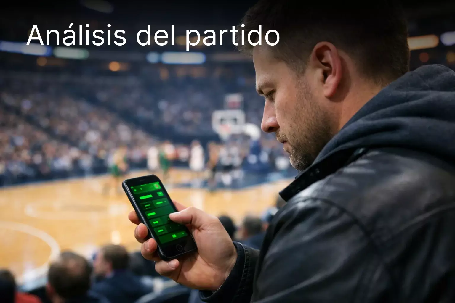 Partido de baloncesto europeo en directo con jugadores disputando el balón en una cancha